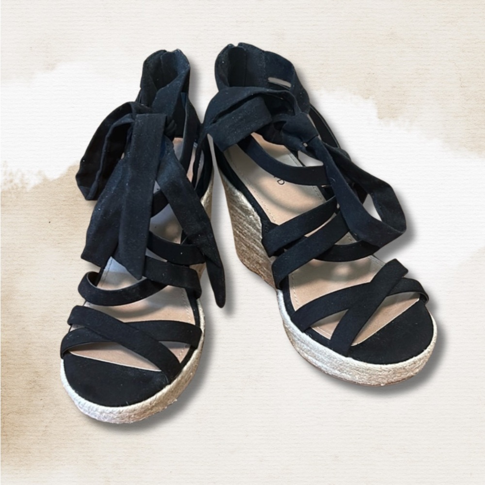 Torrid Ankle Wrap Espadrille Wedge